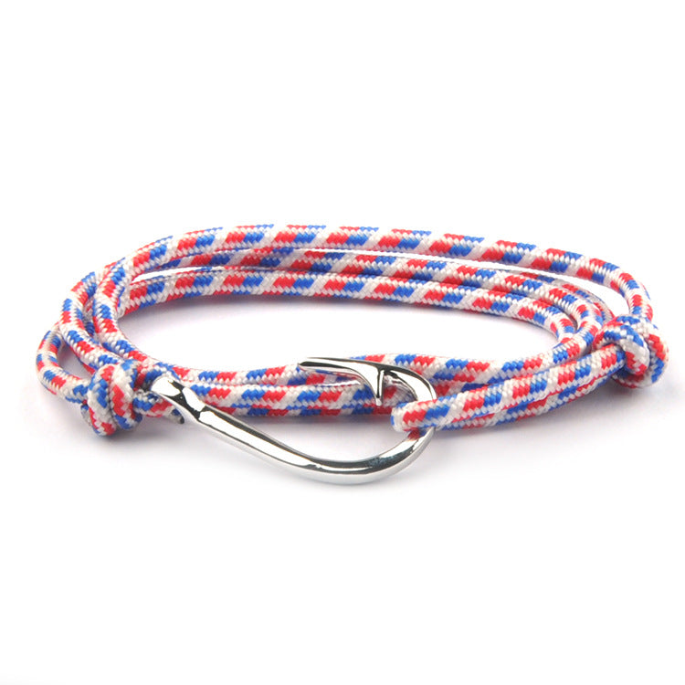 Fashion Hot Multilayer Rope Bracelet hope Anchor Sailor Anchor Bracelets For Men and Women Best Gift Hook Bracelet