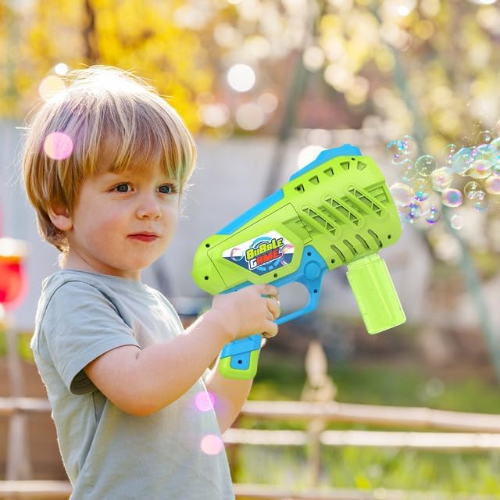 Contixo Bubble Blaster With Refill Solution - Kids Outdoor Fun Toy, Safe & Durable