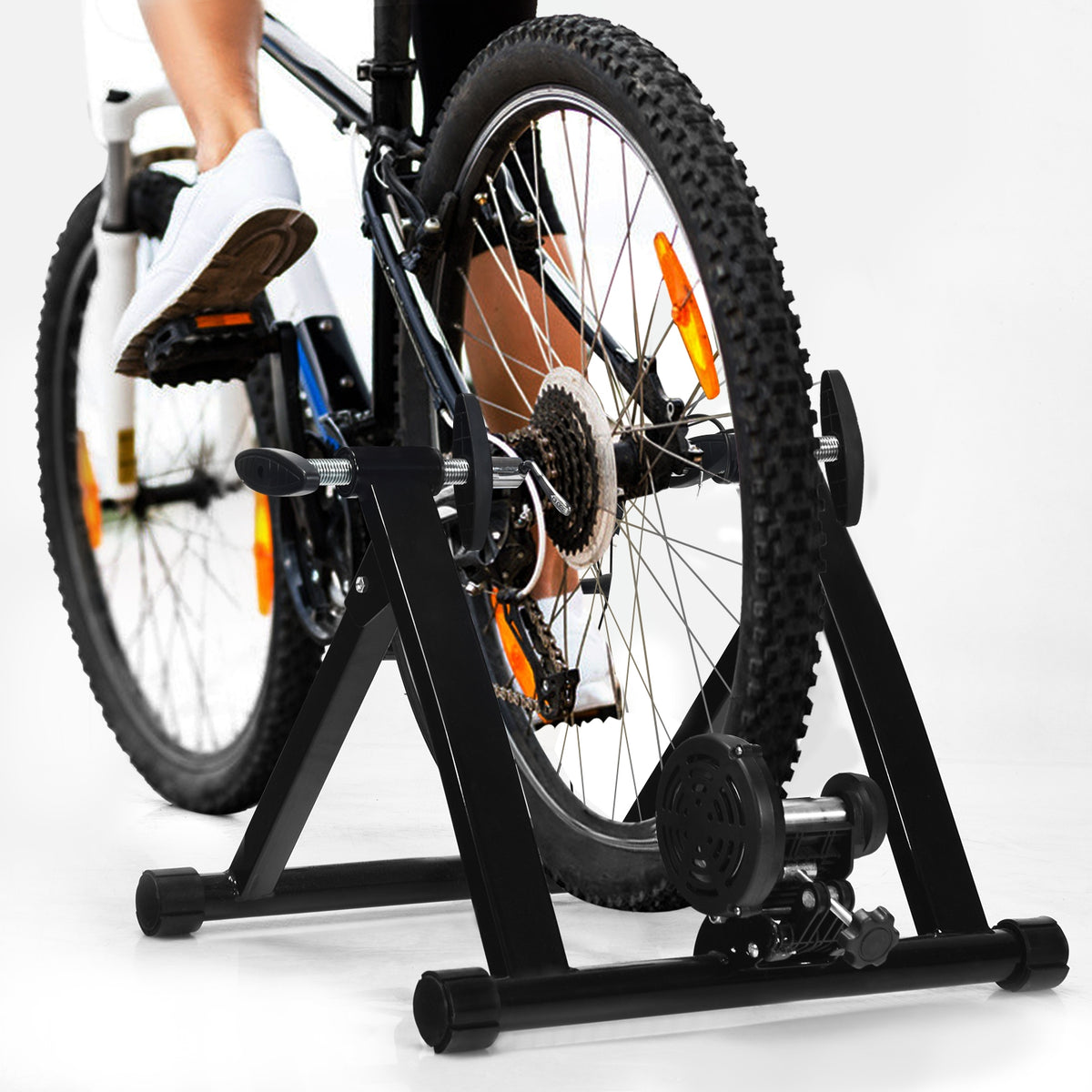 Portable Folding Steel Bicycle Indoor Exercise Training Stand