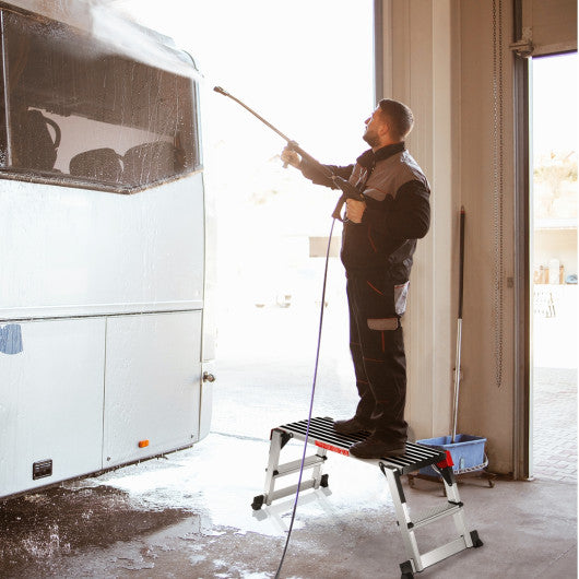 330 lbs Aluminum Folding Non-slip Drywall Step Stool Ladder