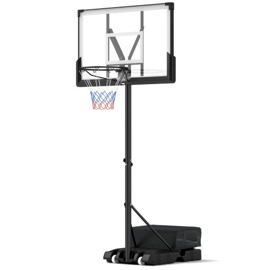 Portable Basketball Hoop Outdoor Basketball Goal System Adjustable for Kids Teens Adults