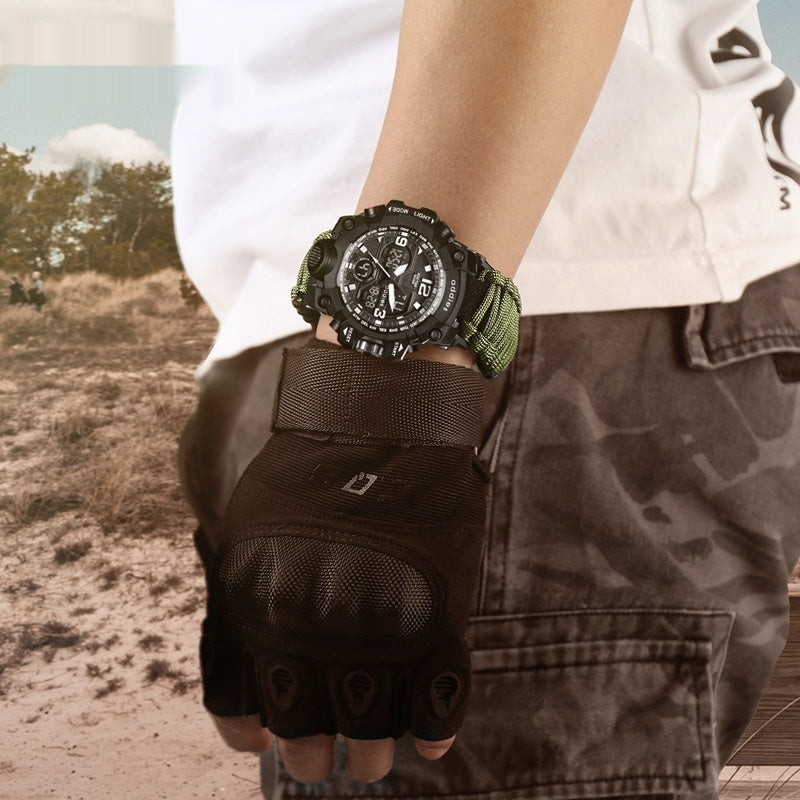 Military Survival Men Watch With Compass/whistle /scraper/Waterproof 30M Outdoor Men Sports G Style -Shock Watch Relogio Masculino