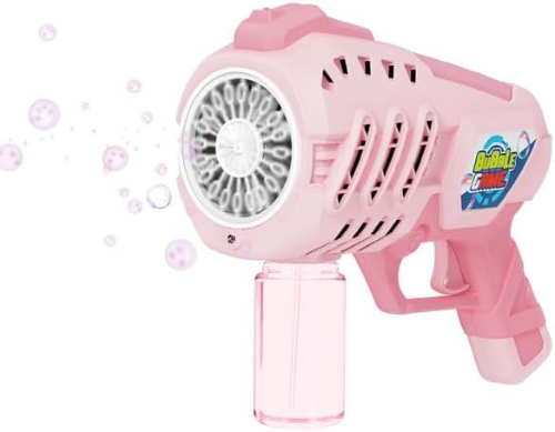 Contixo Bubble Blaster With Refill Solution - Kids Outdoor Fun Toy, Safe & Durable