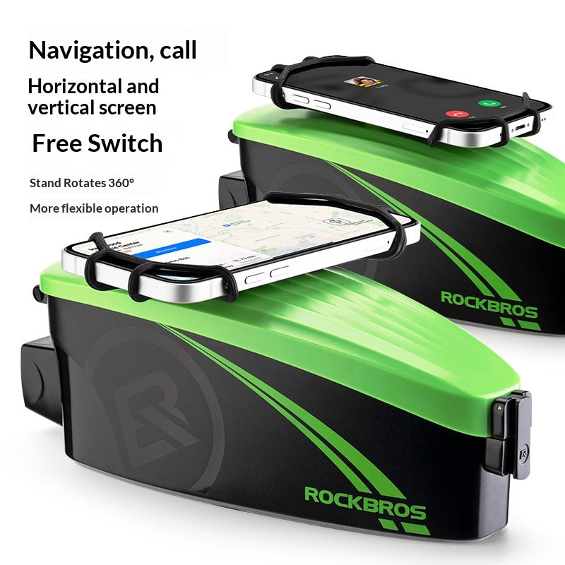 Rainproof Bike Bag For 4-6.5' Front Phone Bag Special PC Hard Shell With Free Rain Cover Motorcycle Bike Accessories Bike Phone Bag Bike Pouch Top Tube Bag Bicycle Front Frame Bag Waterproof Bike Accessories Bag Phone Holder Compatible With Smartphones