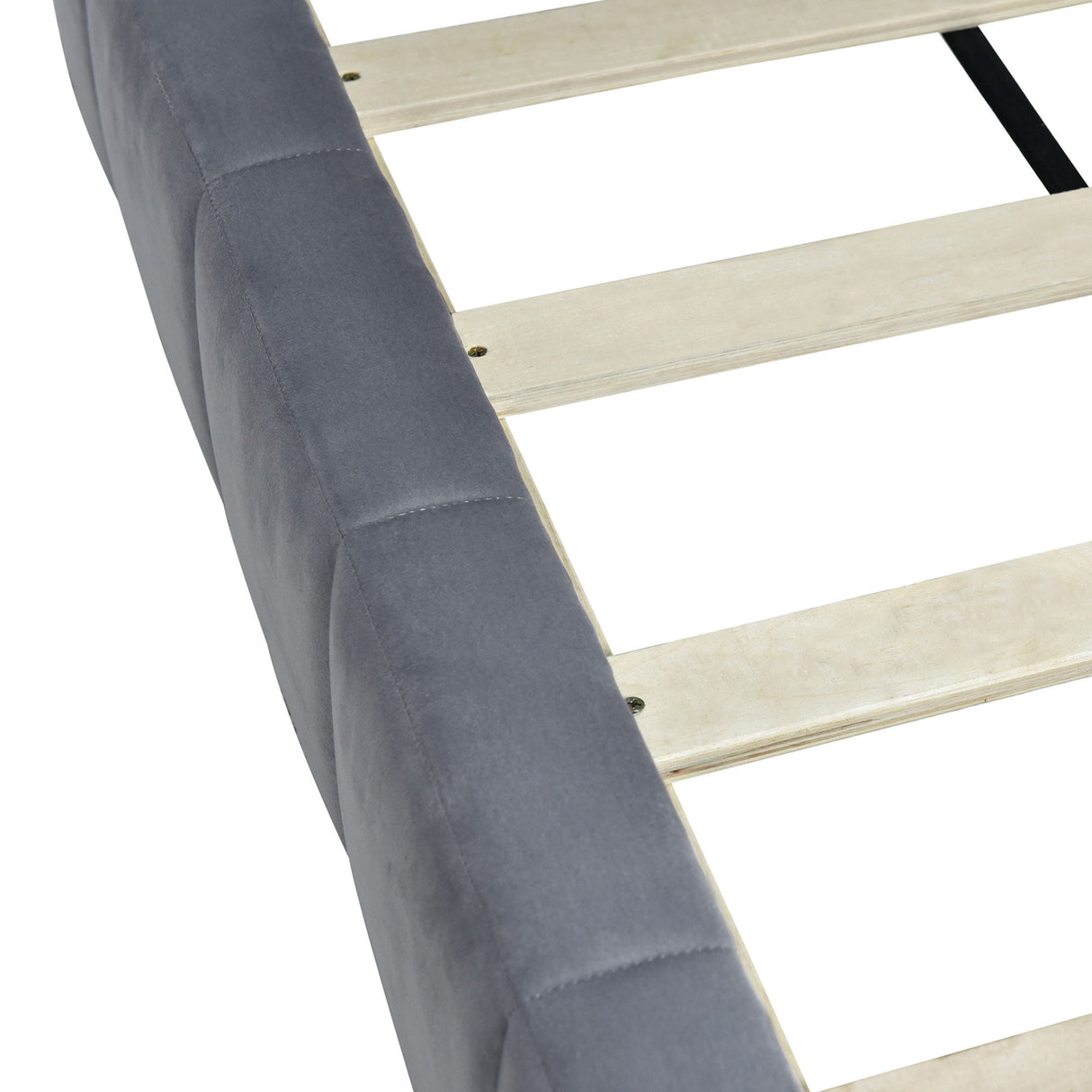 Full Size Upholstered Classic Mid Century Modern Daybed / Sofa Bed Frame, Elegant Design - Gray by Couch.com