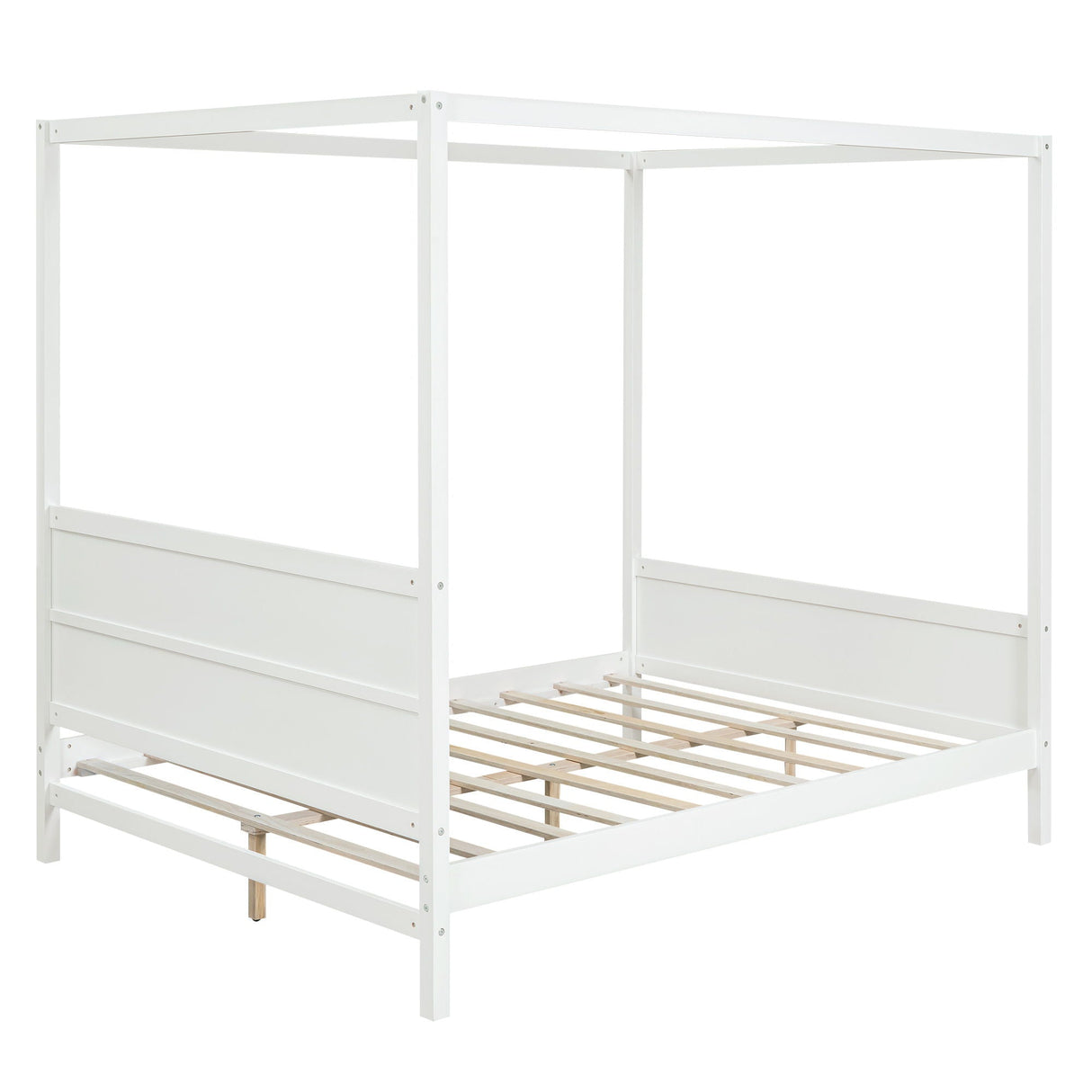 Canopy Platform Bed With Headboard And Footboard, Slat Support Leg by Couch.com