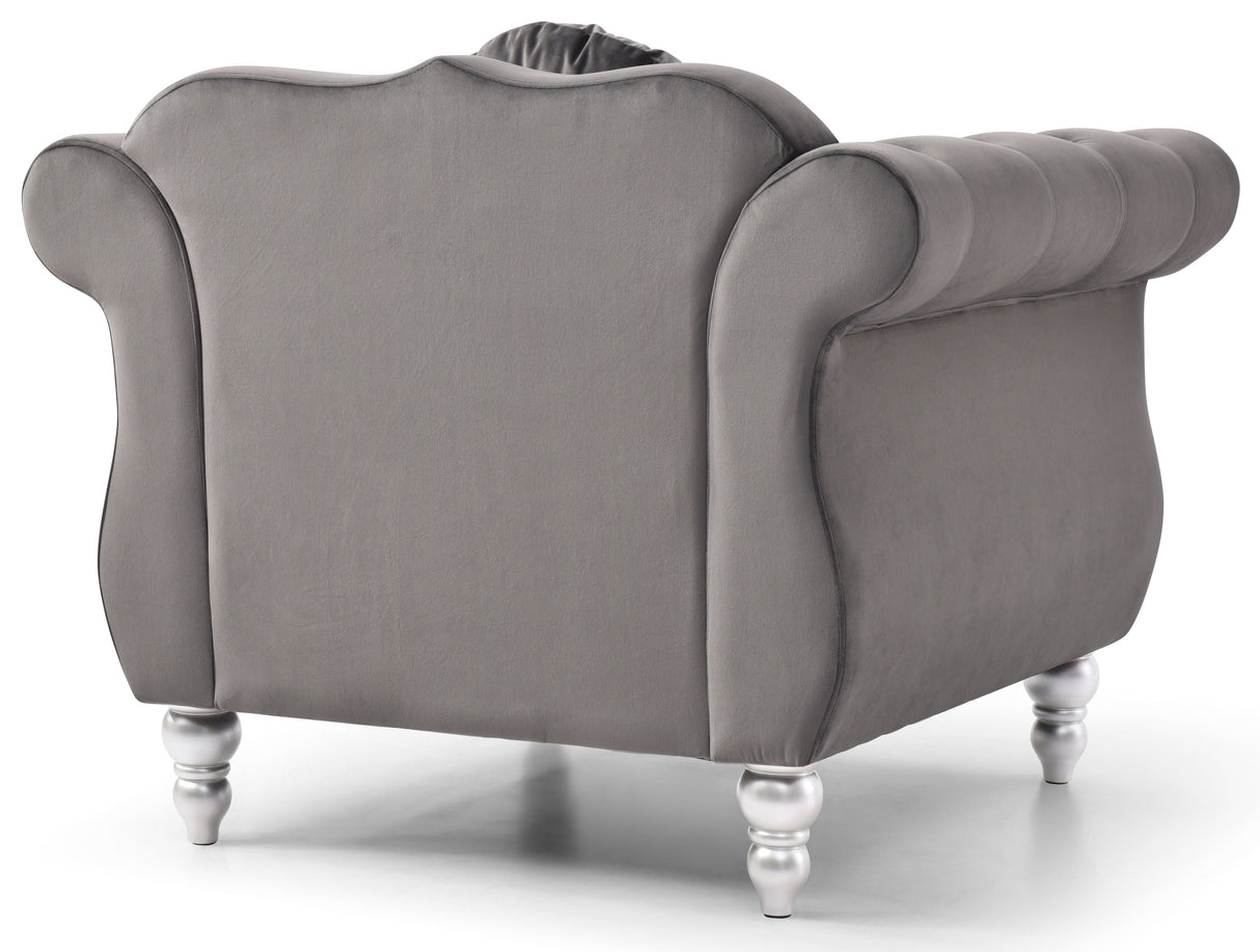 Chic Transitional Flared Arm Chair by Couch.com