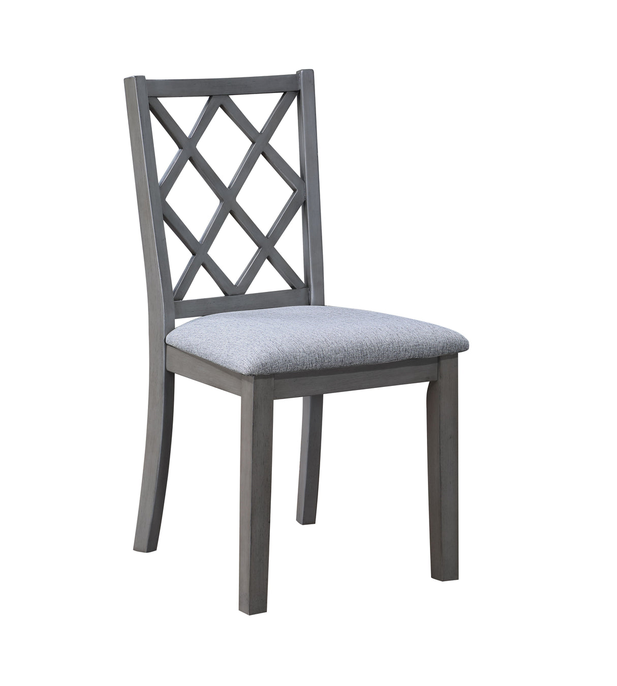 Carlisle - Cross Back Side Dining Chair (Set of 2) - Gray by Couch.com