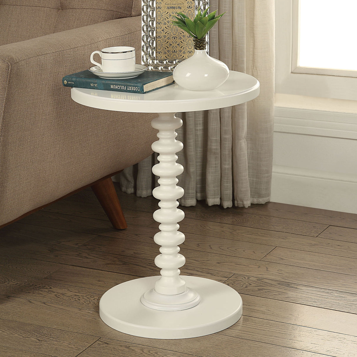 Acton - Accent Table - White by Couch.com