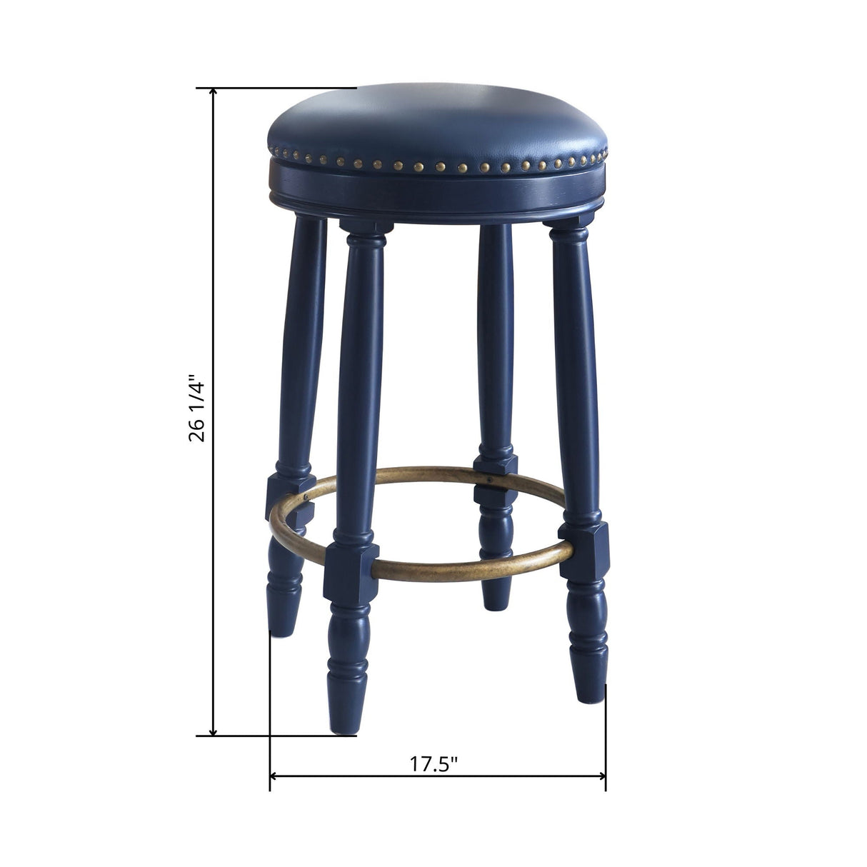 360° Swivel Wooden Barstools With Upholstered Seat, Counter Height (Set of 2) by Couch.com