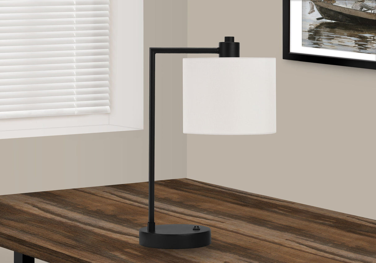 Lighting, Table Lamp, USB Port Included, Modern - Black / Cream by Couch.com