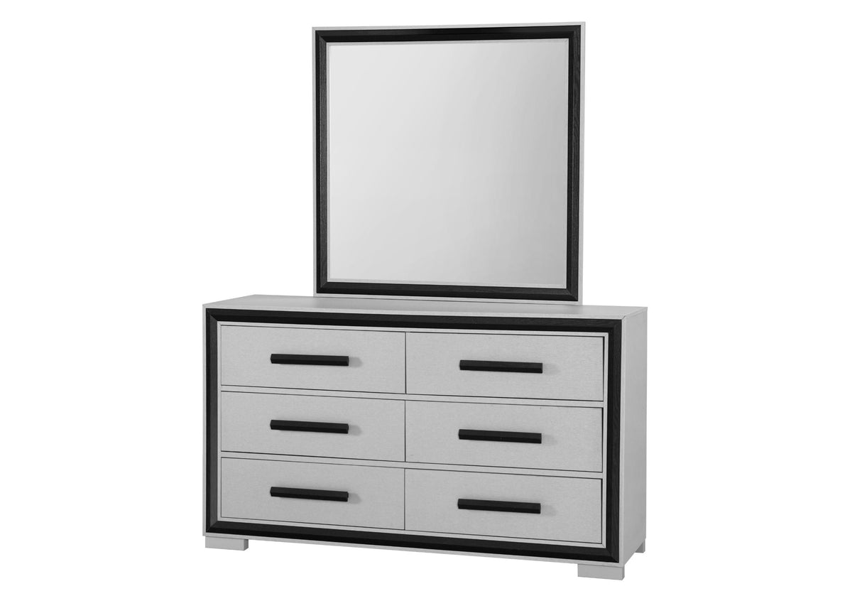 Adelaide - Mirror - Gray / Black by Couch.com