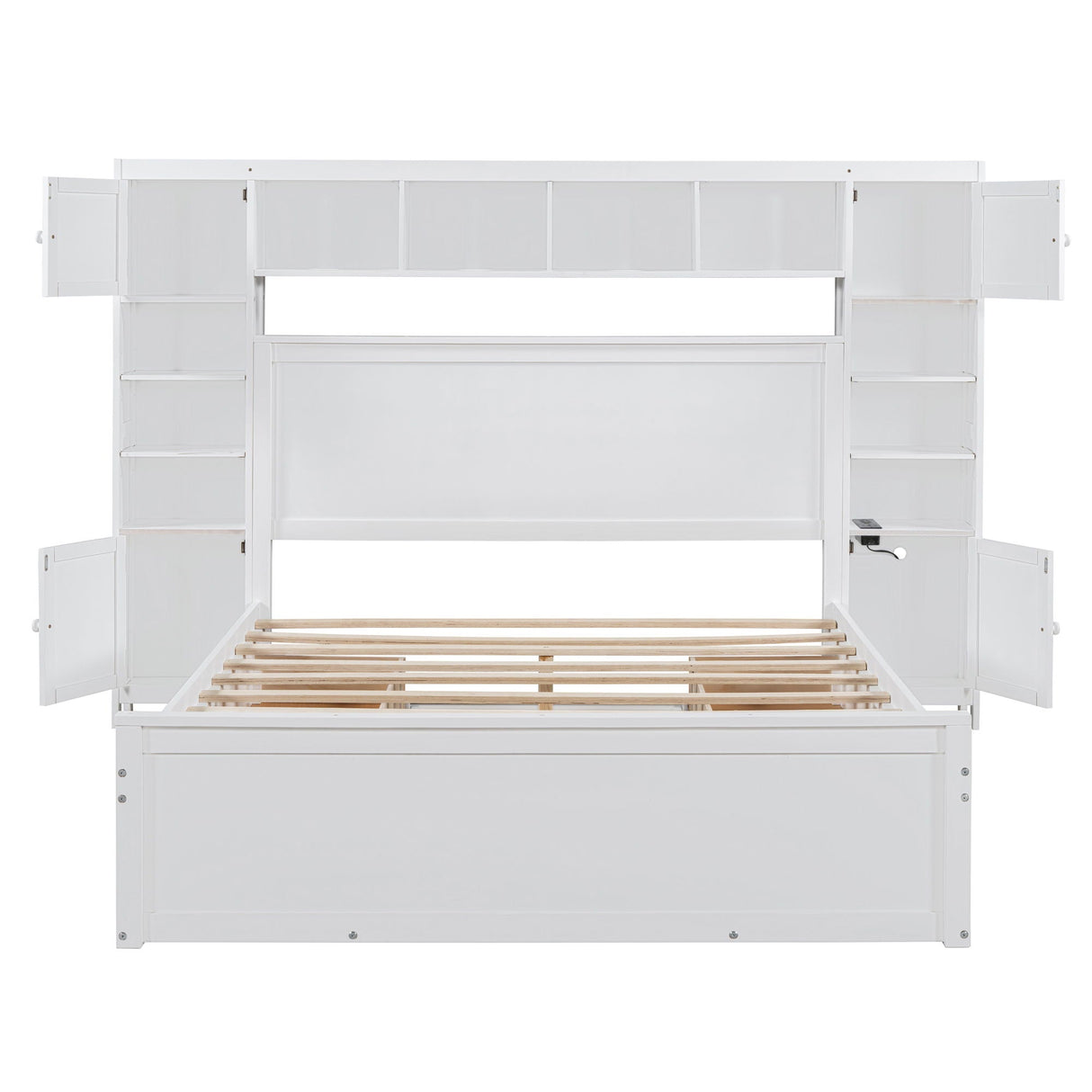 Bed With All In One Cabinet, Shelf And Sockets by Couch.com