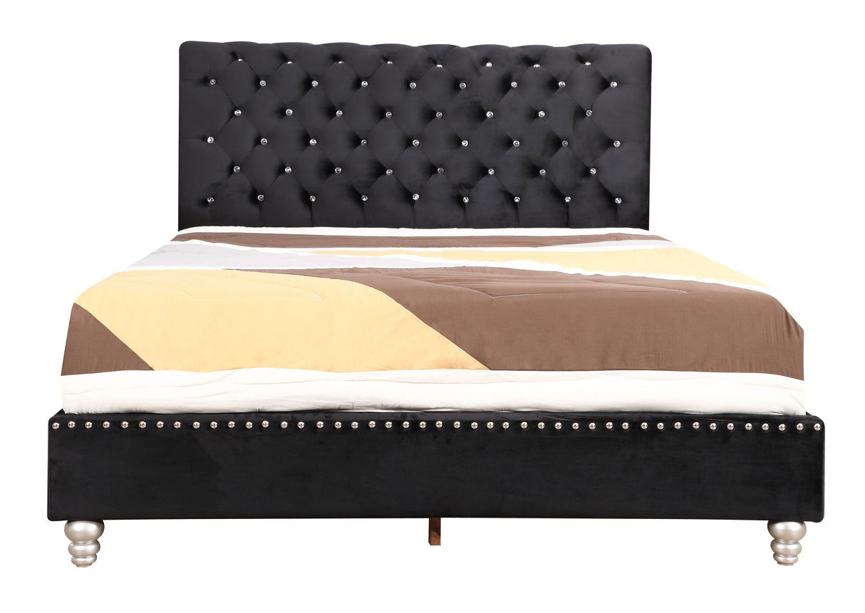 Elegant Transitional Upholstered Bed by Couch.com