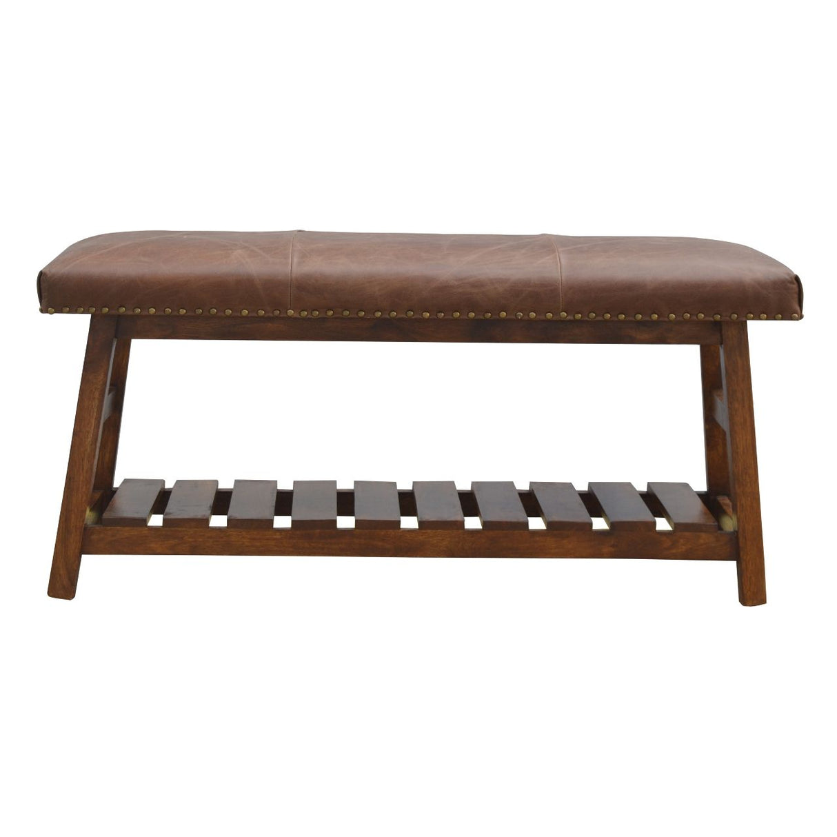 Buffalo - Hide Hallway Bench - Brown by Couch.com