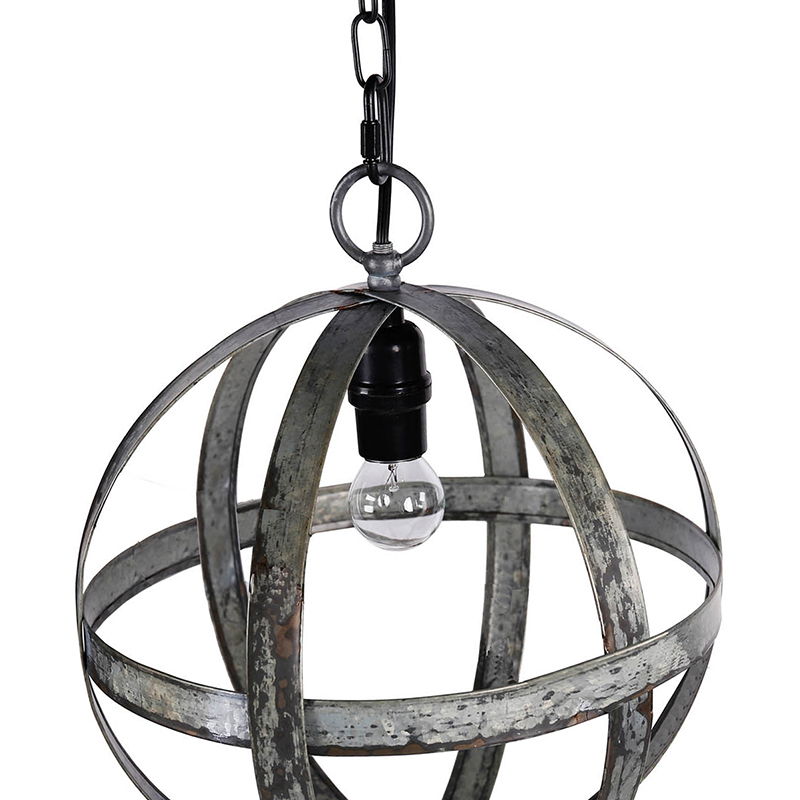 Metal Chandelier, Hanging Light Fixture With Adjustable Chain For Kitchen, Bulb Not Included - Gray by Couch.com