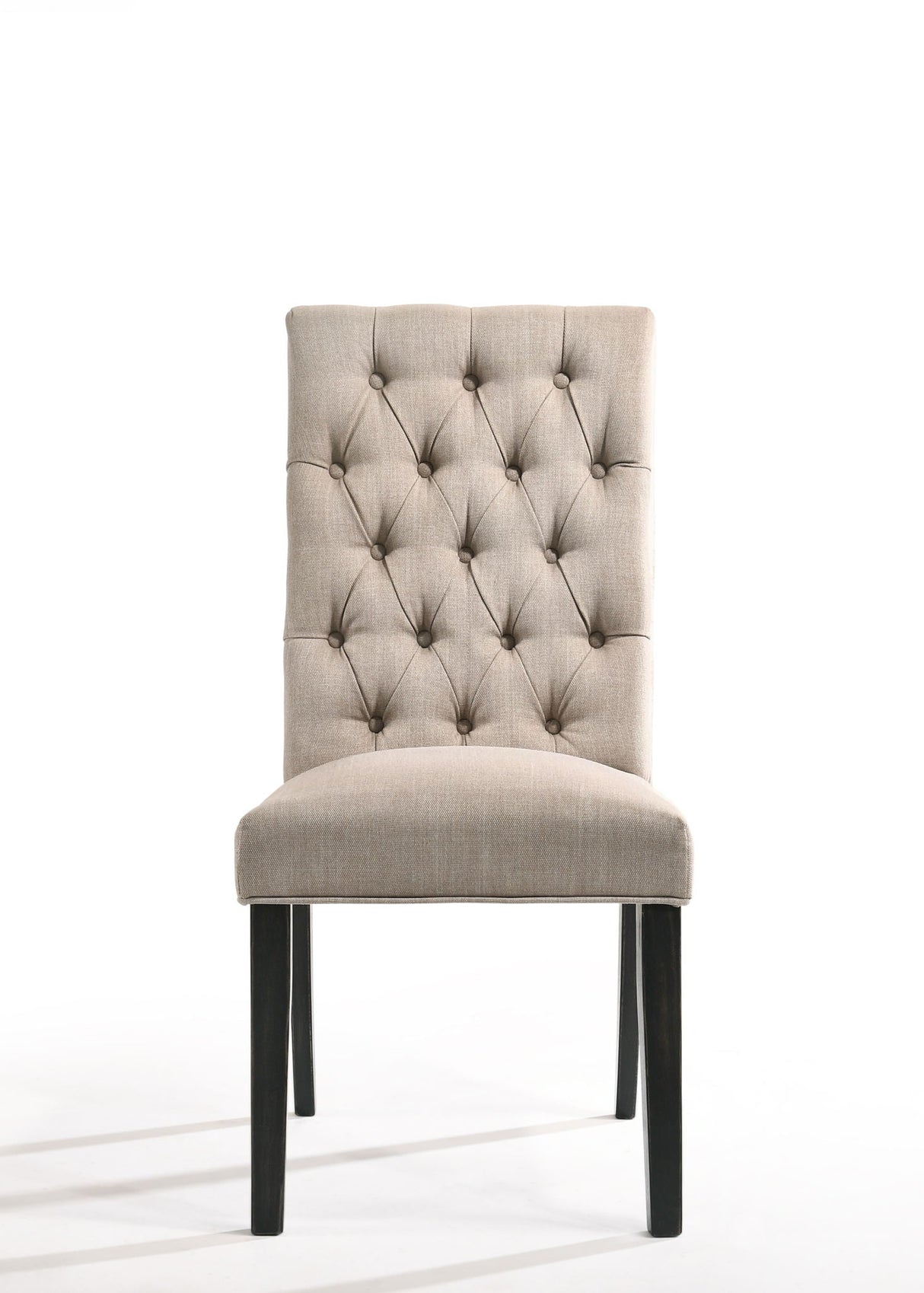 Morland Vintage Side Chair Set of 2 - Black / Tan
