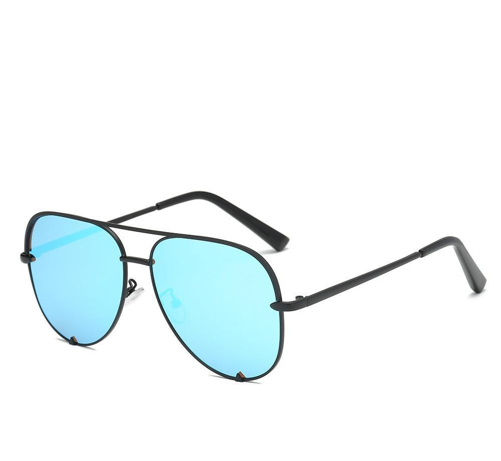Luxury Lady Vintage Round Metal Sunglasses For Driving Black Retro Mirror Sunglasses Woman Shade Sunglasses With UV400 Protection