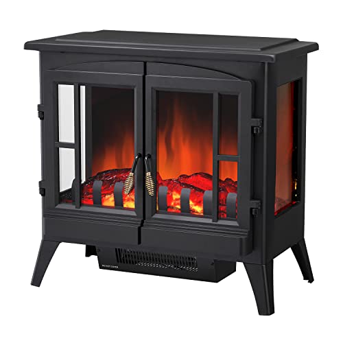 23 Inches 3D Free Standing Electric Fireplace Stove 5215