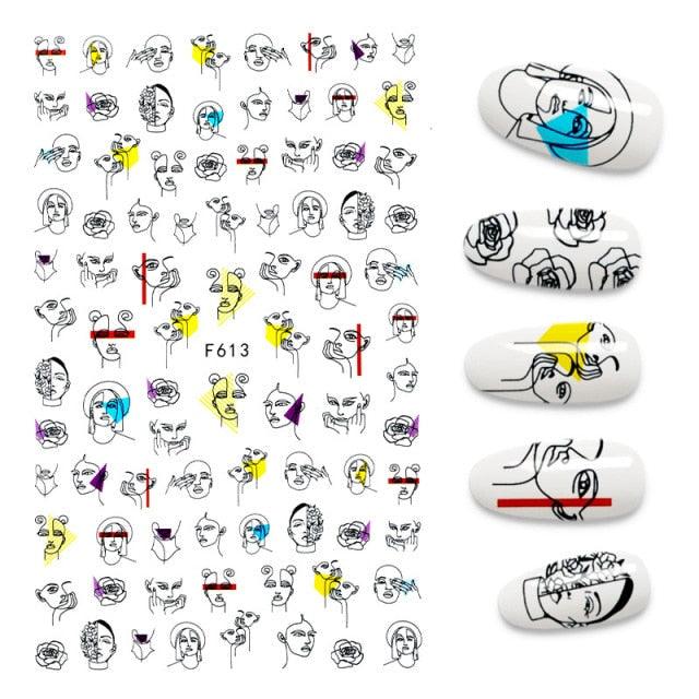 3D Nail Stickers Leaves Butterfly Panda Love Heart Design Stickers For Nails Manicure Foil Nail Art Decor Girls Manicure Decoration Nail Art Supplies 3D Self-Adhesive Nail Decals Designer Nail Stickers for Acrylic Nails