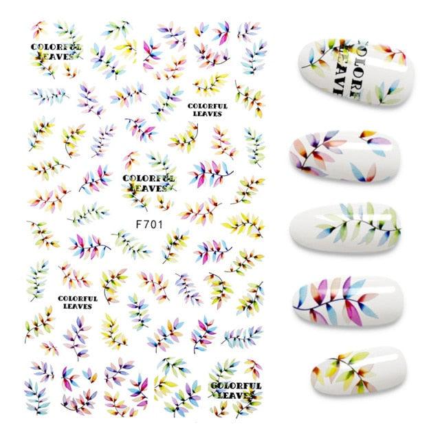3D Nail Stickers Leaves Butterfly Panda Love Heart Design Stickers For Nails Manicure Foil Nail Art Decor Girls Manicure Decoration Nail Art Supplies 3D Self-Adhesive Nail Decals Designer Nail Stickers for Acrylic Nails