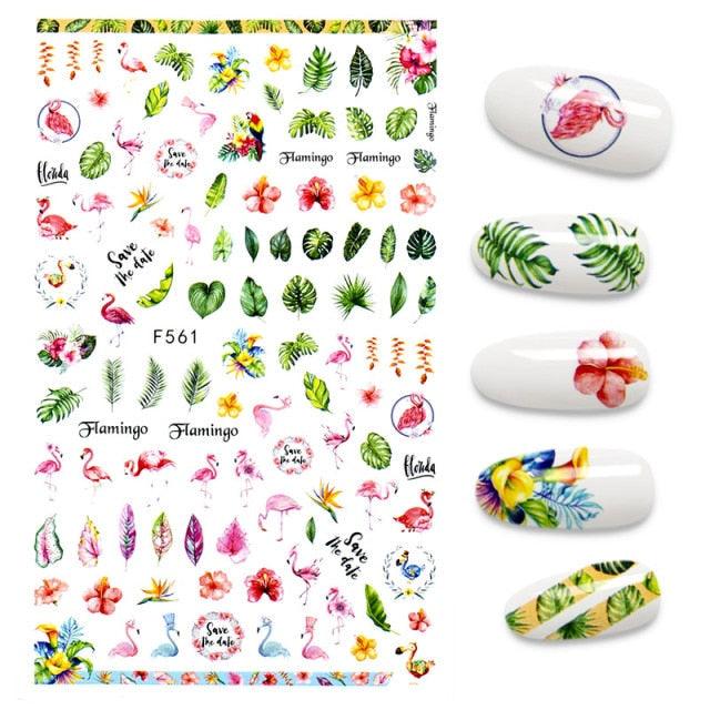 3D Nail Stickers Leaves Butterfly Panda Love Heart Design Stickers For Nails Manicure Foil Nail Art Decor Girls Manicure Decoration Nail Art Supplies 3D Self-Adhesive Nail Decals Designer Nail Stickers for Acrylic Nails