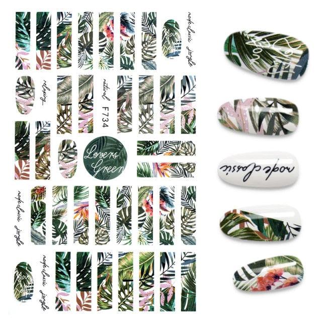 3D Nail Stickers Leaves Butterfly Panda Love Heart Design Stickers For Nails Manicure Foil Nail Art Decor Girls Manicure Decoration Nail Art Supplies 3D Self-Adhesive Nail Decals Designer Nail Stickers for Acrylic Nails