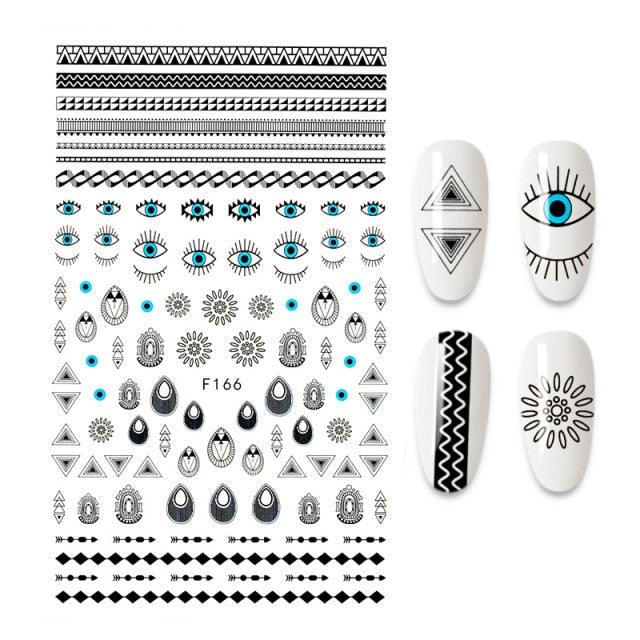 3D Nail Stickers Leaves Butterfly Panda Love Heart Design Stickers For Nails Manicure Foil Nail Art Decor Girls Manicure Decoration Nail Art Supplies 3D Self-Adhesive Nail Decals Designer Nail Stickers for Acrylic Nails