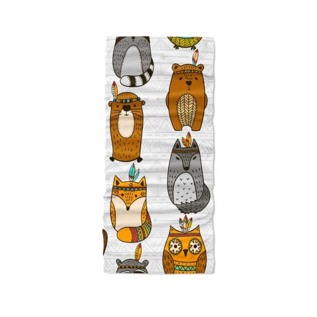 3D Printed Mini Pattern Headscarf Fashion Women Summer Neck Gaiter Cute Cartoon Animal Tubular Hijab Scarf Face Seamless Bandana Printed Oil Painting Art Neck Scarf Women Soft Face Bandana Sunflower Night Hijab Scarf Face Mask