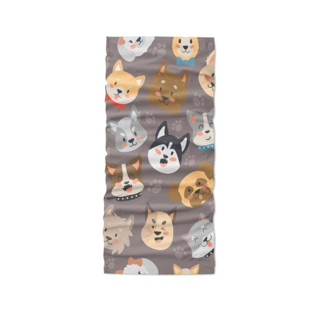 3D Printed Mini Pattern Headscarf Fashion Women Summer Neck Gaiter Cute Cartoon Animal Tubular Hijab Scarf Face Seamless Bandana Printed Oil Painting Art Neck Scarf Women Soft Face Bandana Sunflower Night Hijab Scarf Face Mask