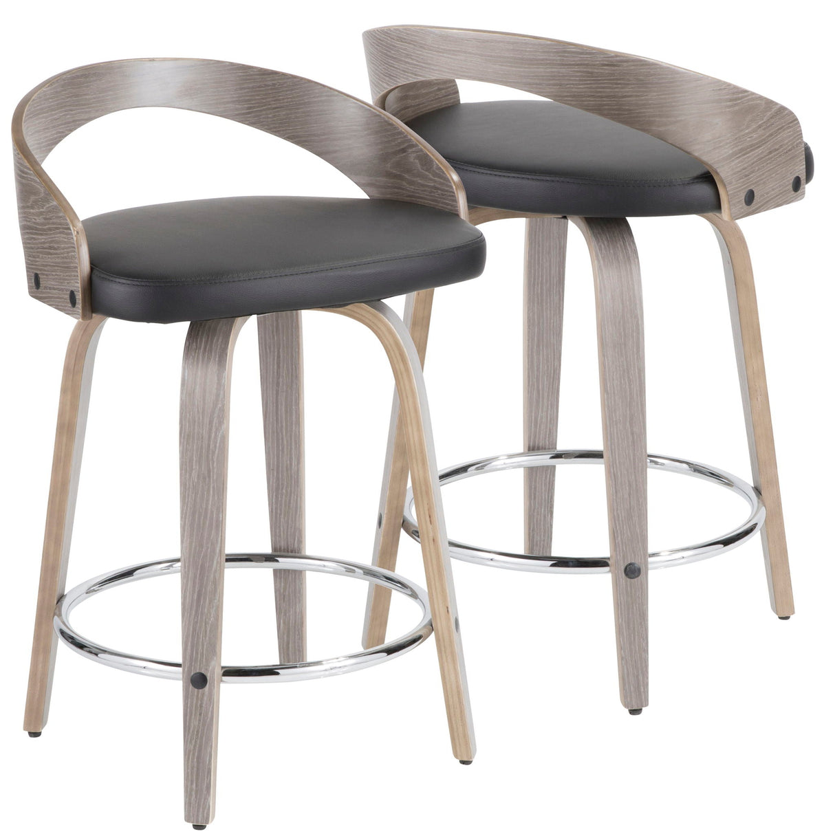 Grotto - Mid-Century Modern Stool (Set of 2) by Couch.com