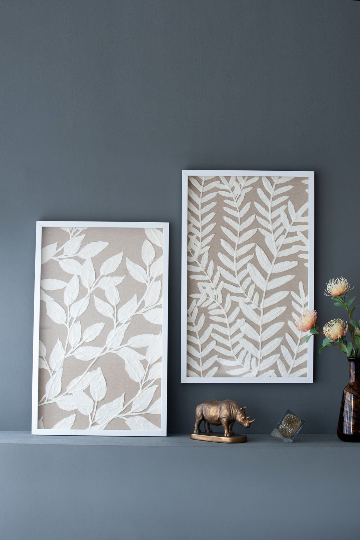 Shadow Box Wall Decor (Set of 2) - White by Couch.com