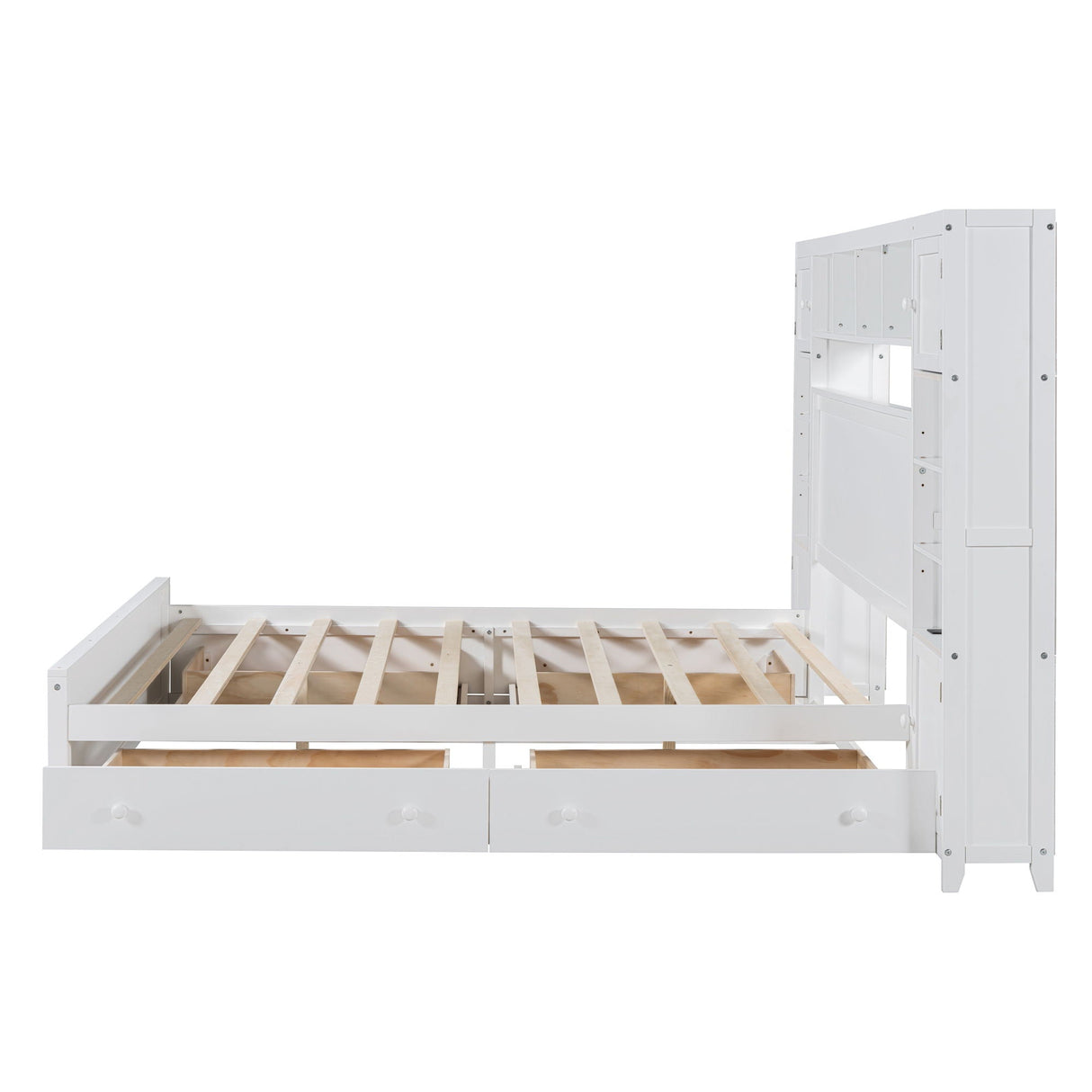 Bed With All In One Cabinet, Shelf And Sockets by Couch.com