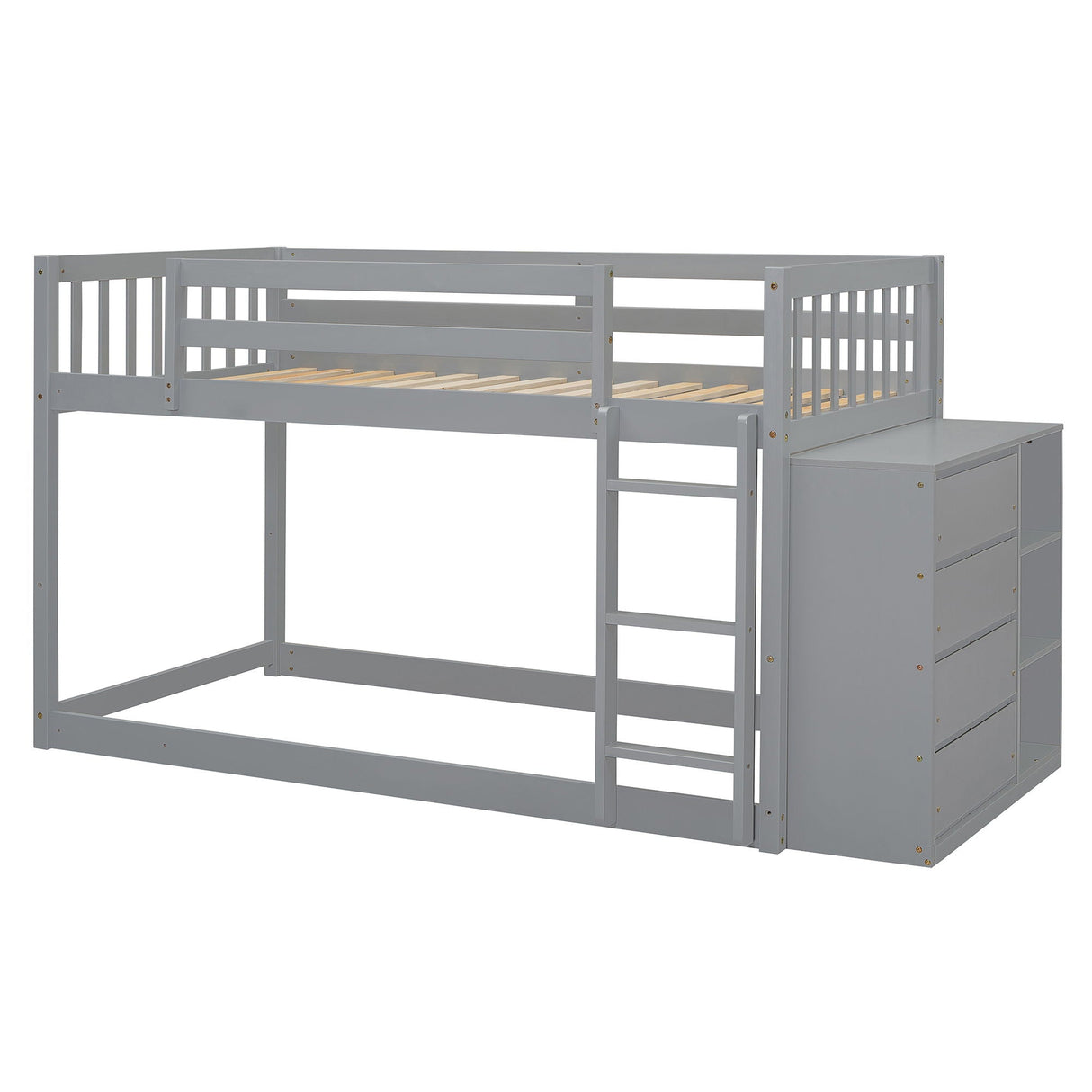 Bunk Bed With 4 Drawers And 3 Shelves by Couch.com