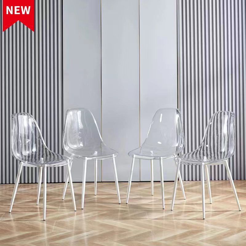 Dining Chair, Metal Leg, Plastic Seat (Set of 4) by Couch.com