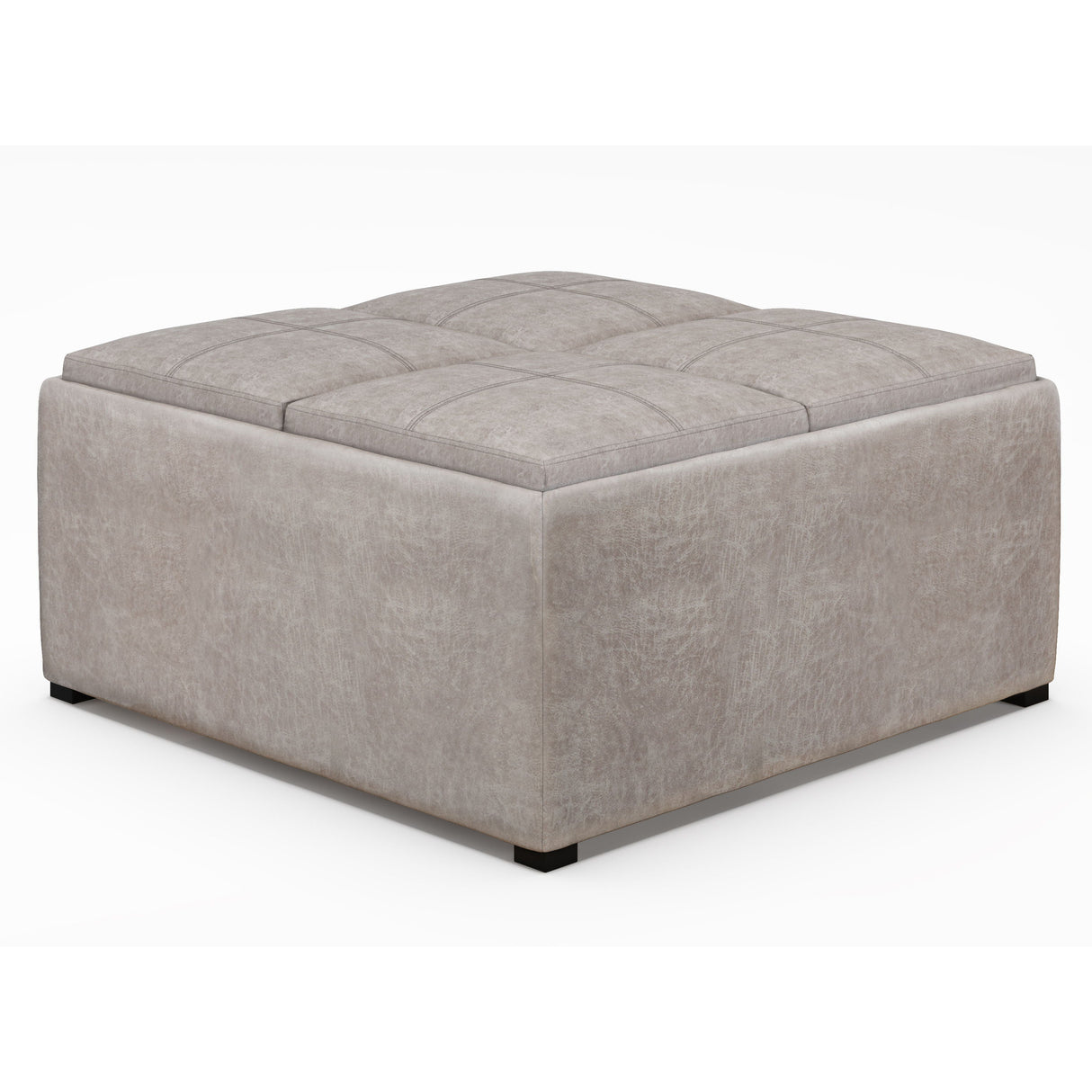 Avalon - Square Coffee Table, Storage Ottoman by Couch.com