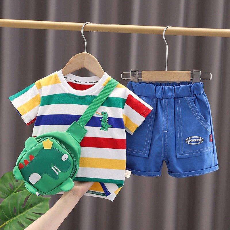 3Pcs/Sets Infant Casual Dinosaur Shirt Shorts