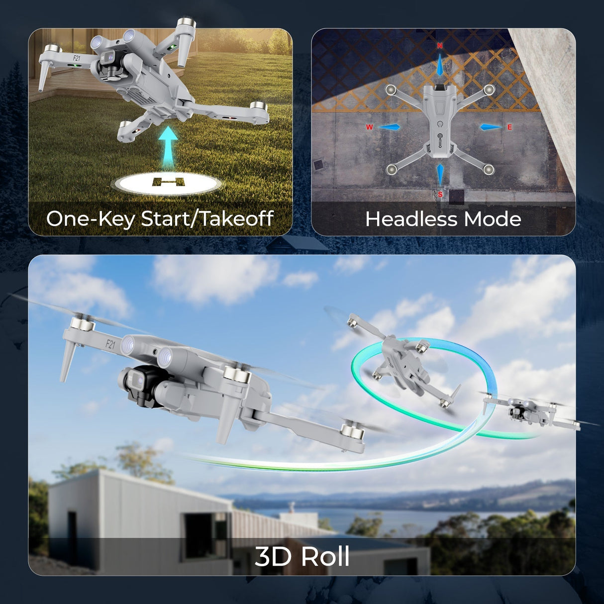 Contixo F21 Elite Sky Remote Control Beginner Drone With 1080P HD Camera