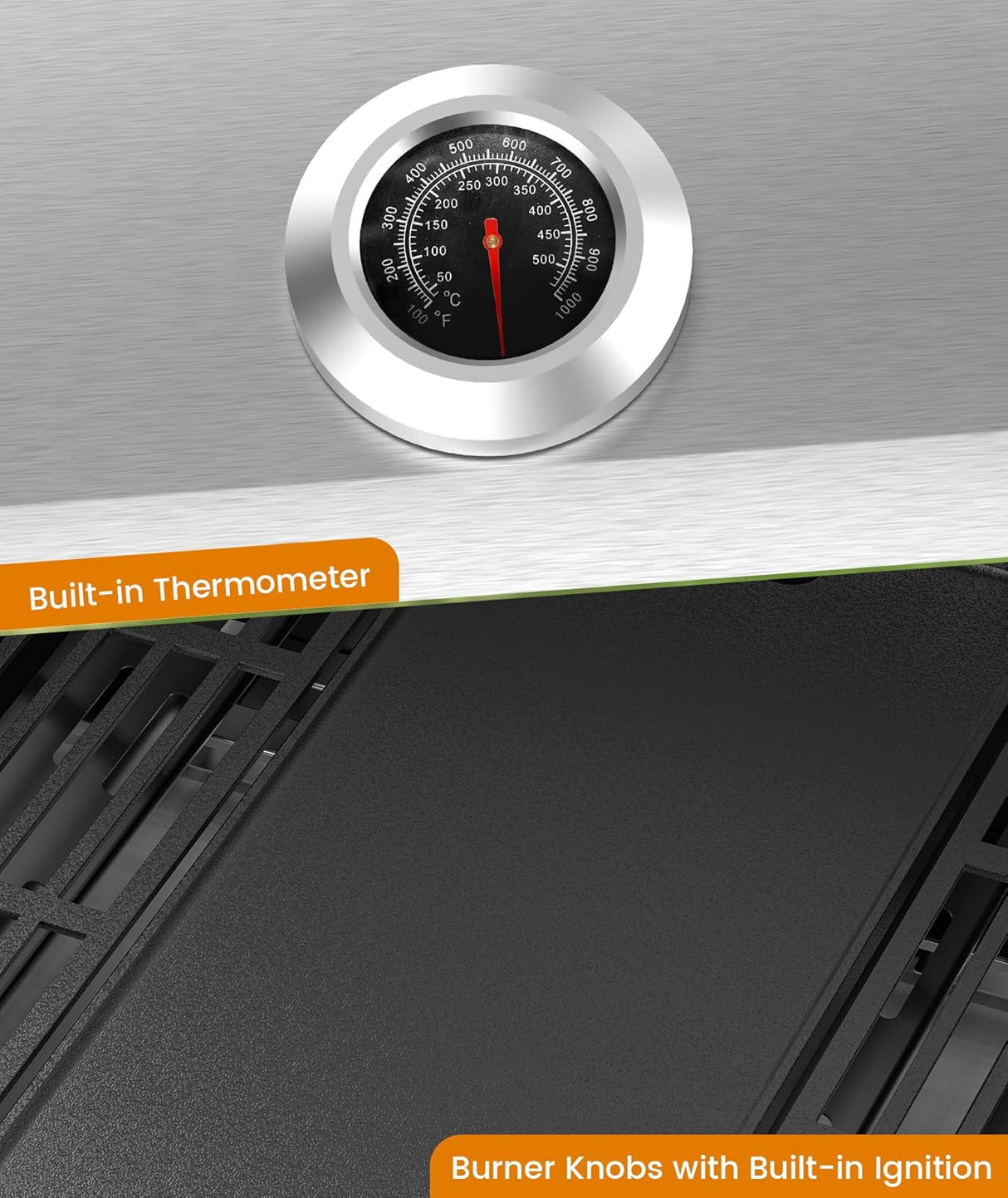 3 & 4-Burner Propane Gas Grills with Side Burners, for Outdoor Cooking, BBQ, Patio, Camping