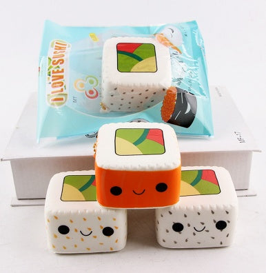 Visqueux Chat Hamburger Alimentaire Squishys Anti Stress Jouets Boue Presser Lente Hausse Jouet Amusant Soulager Le Stress Cadeau Soins