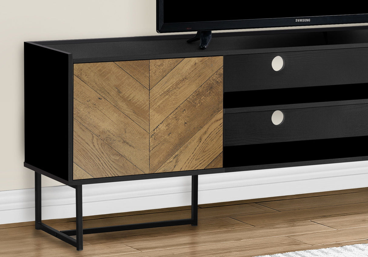 TV Stand, Console, Media Entertainment Center, Storage Cabinet, Modern - Black by Couch.com