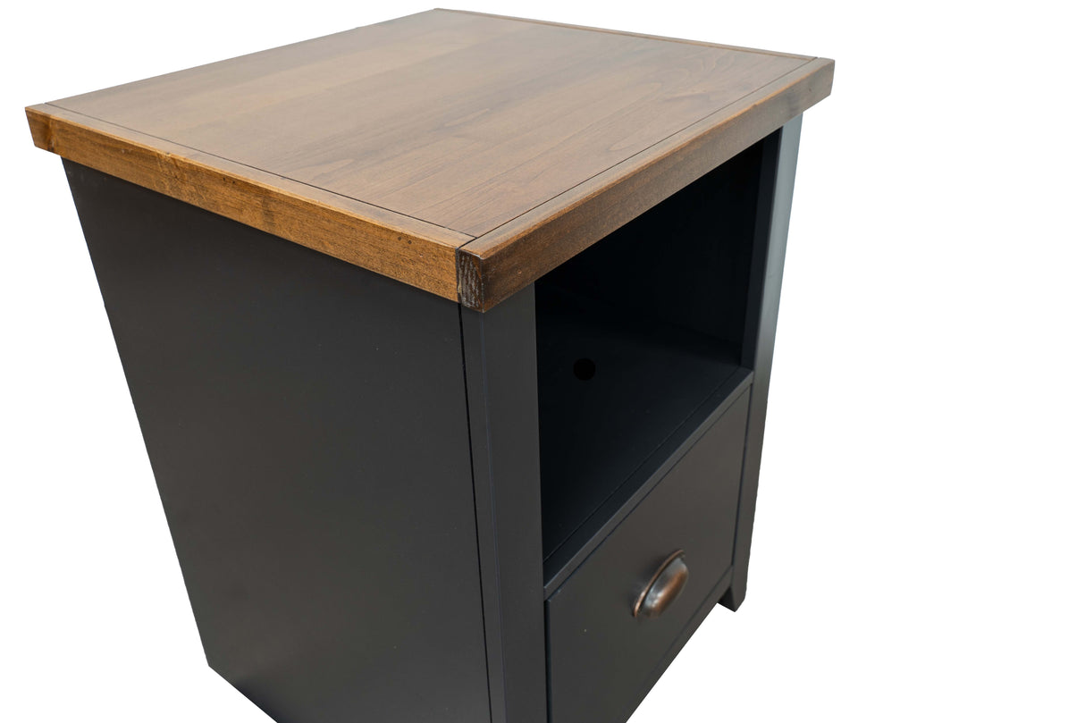 Essex - Drawer File - Black, Whiskey by Couch.com