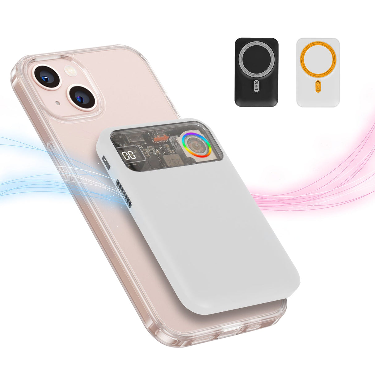 Magsafe Wireless Power Bank 10000mAh Magnetic Portable 18W Fast Charger Fit for IOS Phone 15/14/13/12 Series and More by DirectDeals