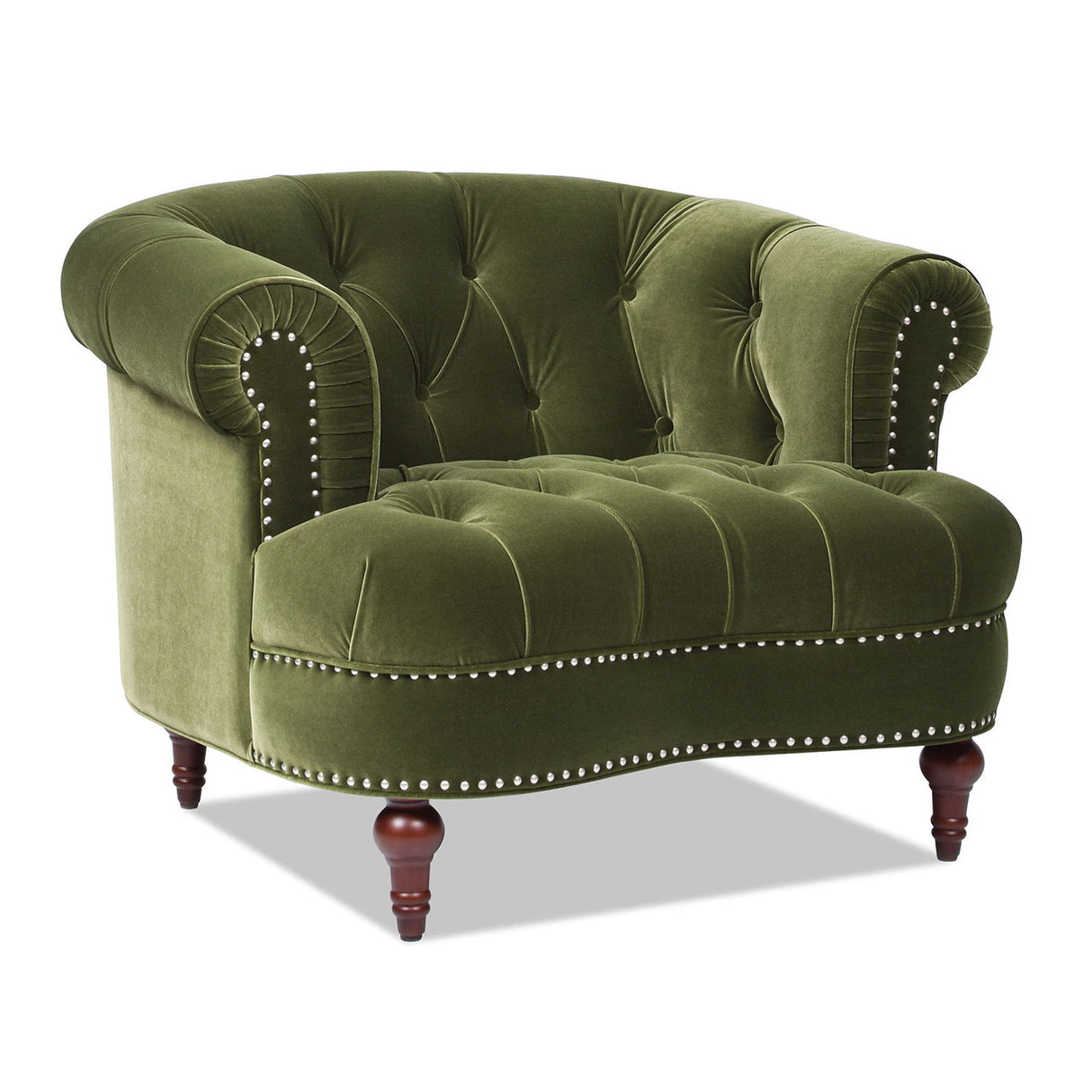La Rosa - Victorian Tufted Upholstered Accent Chair by Couch.com