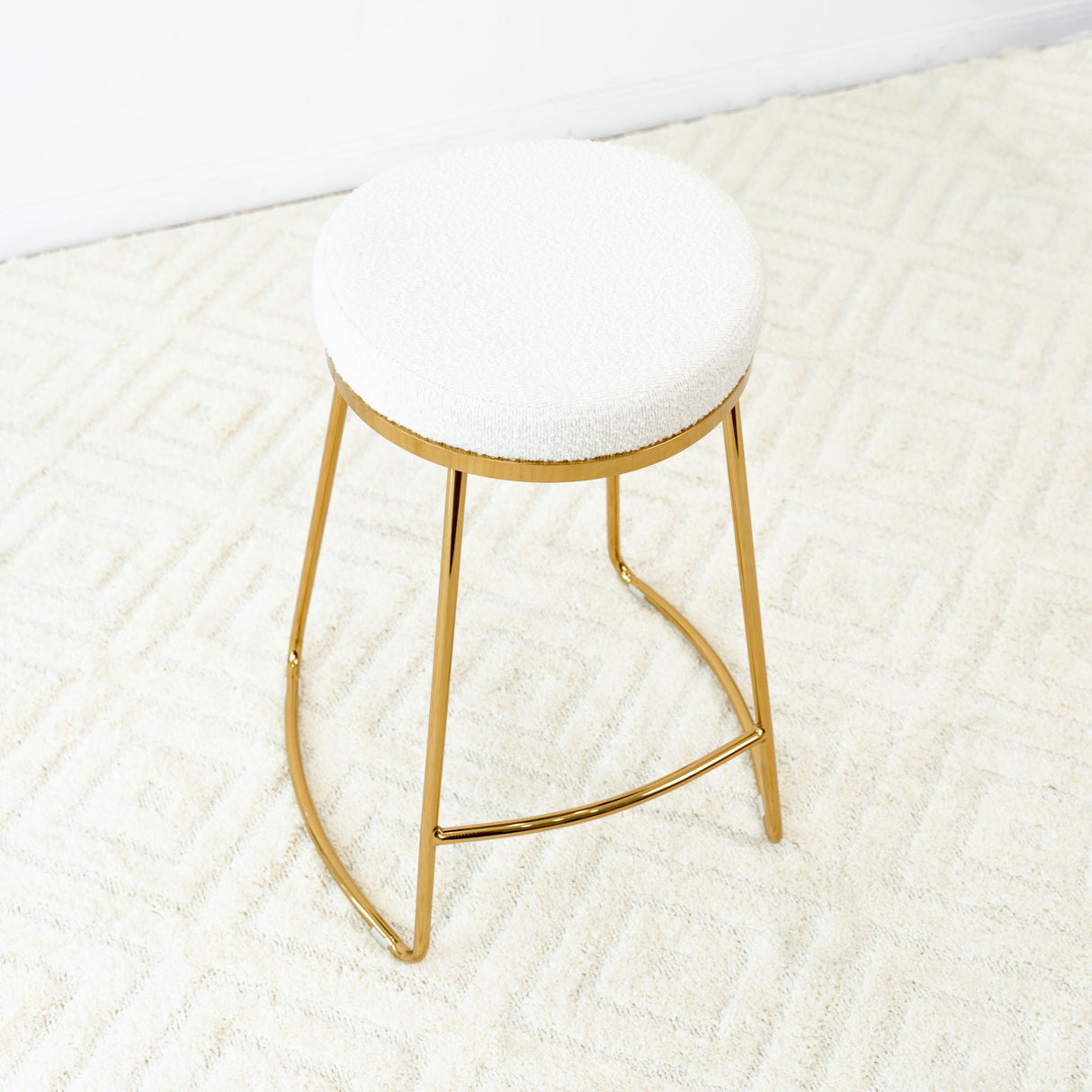 Jane - 26" Mid-Century Modern Luxury Upholstered Stool by Couch.com
