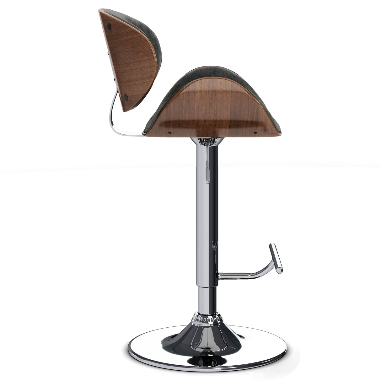 Marana - Multifunctional Handcrafted Bentwood Adjustable Swivel Bar Stool by Couch.com