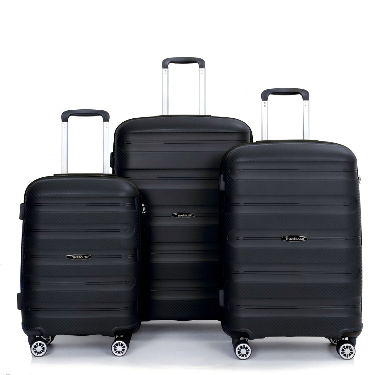 3 Piece Set Hardshell Suitcase Spinner Wheels by Couch.com
