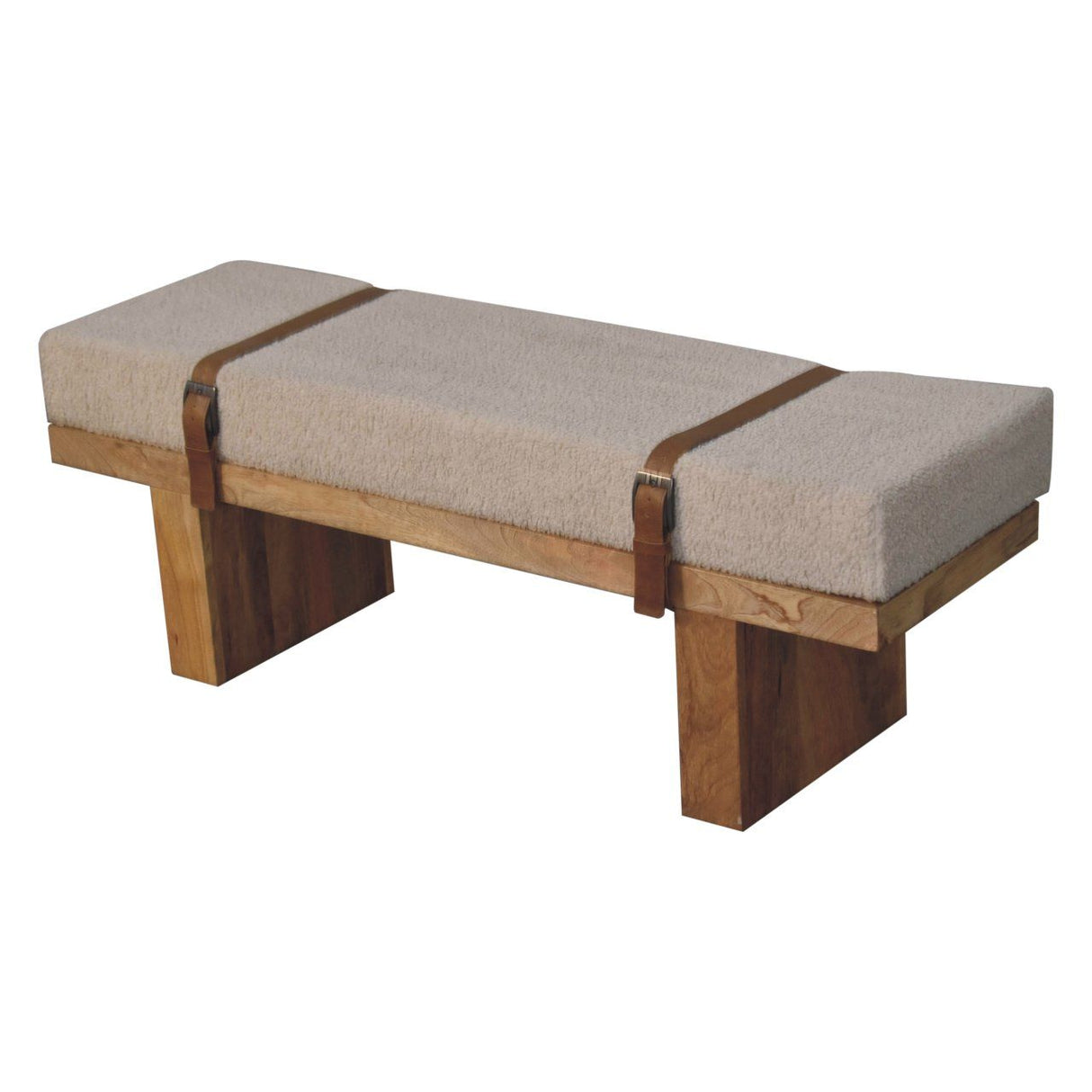 Belmont - Boucle Bench - Oak by Couch.com