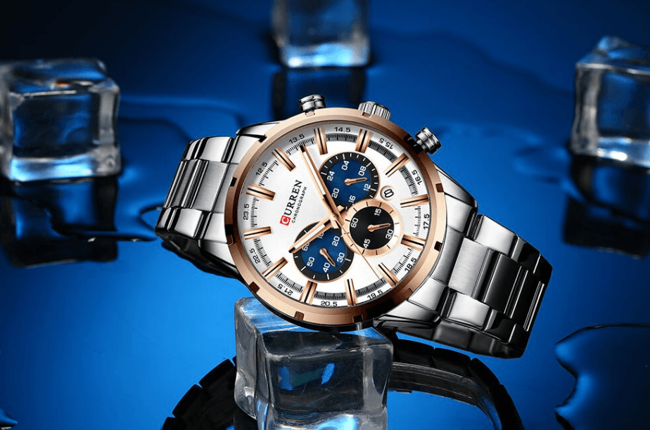 Men's Sports Waterproof Stainless Steel Watch With Chronometers And Special Date Display Unique Design Perfect Gift