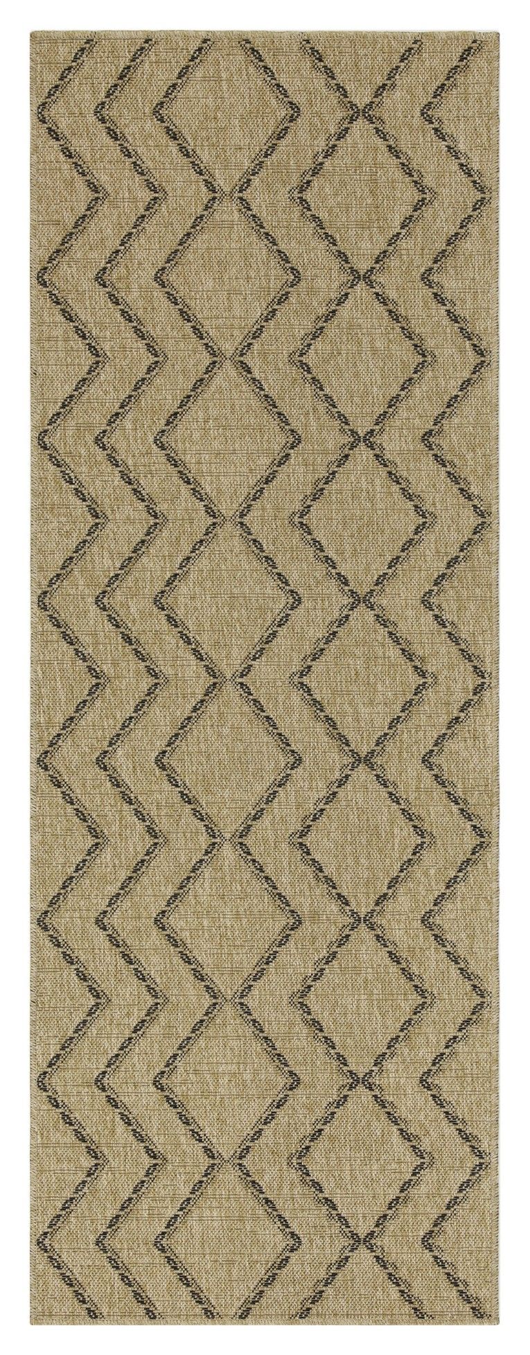 Earth - Indoor / Outdoor Polypropylene Area Rug - Jute / Black by Couch.com